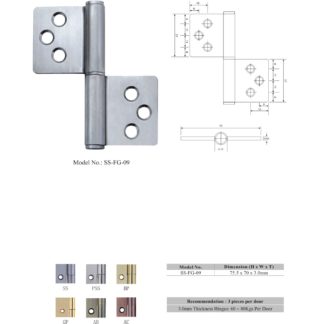 stainless steel flag door hinges manufacturers