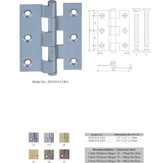 stainless steel plain joint crank hinges manufacturers