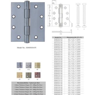plain joint door hinges manufacturers