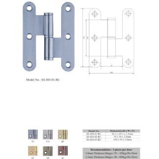 stainless steel H hinge manufacturers