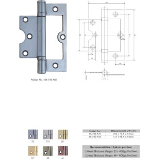 stainless steel flush hinges manufacturers