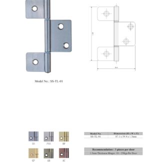 stainless steel 3 leaf hinges manufacturers