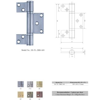 stainless steel 3 leaf hinges manufacturers