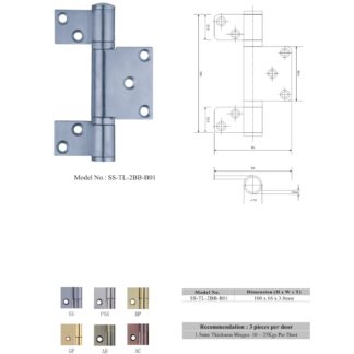 stainless steel 3 leaf hinges manufacturers