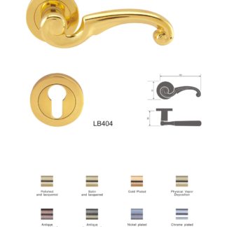 Solid brass door lever handles China factory