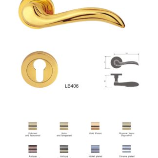 Solid brass door lever handles China manufacturers