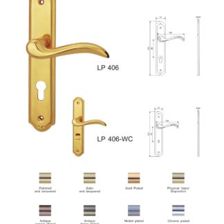 Hotel room brass door lever handles manufacturers China