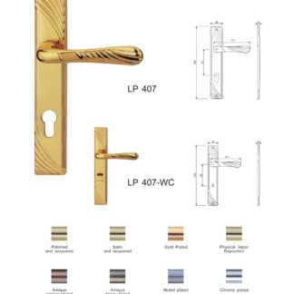 Hotel room brass door lever handles factory China