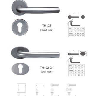 Stainless steel Tube lever handle China suppliers