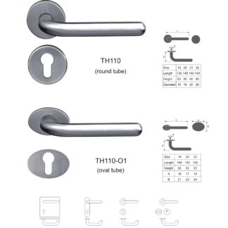 Stainless steel interior tube lever handle China manufacturers