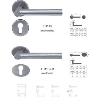 Stainless steel door tube lever handle China factory