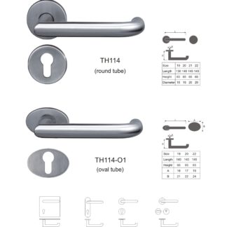 Stainless steel door tube lever handle China manufacturers
