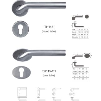 Stainless steel door tube lever handle China suppliers