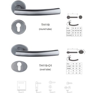 Tube door lever handle China factory